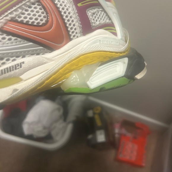Balenciaga Multicolor Runner Sneakers - White Yellow Green Orange Purple
